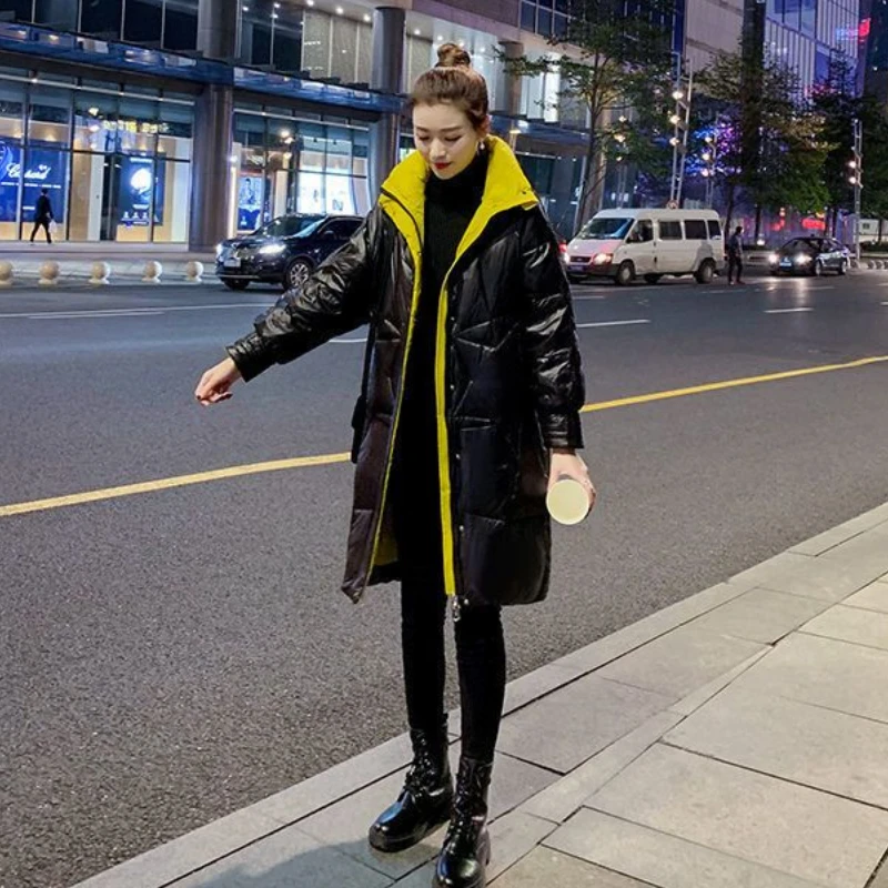 New Winter Coats for Women Parkas Jackets Hooded Cotton Padded Jacket Korean Fashion Warm Brand Free Shipping