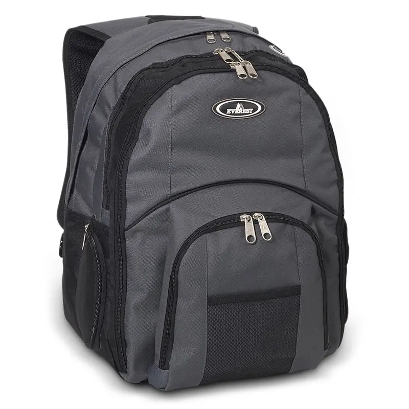 Everest Unisex Laptop Computer Backpack, Black