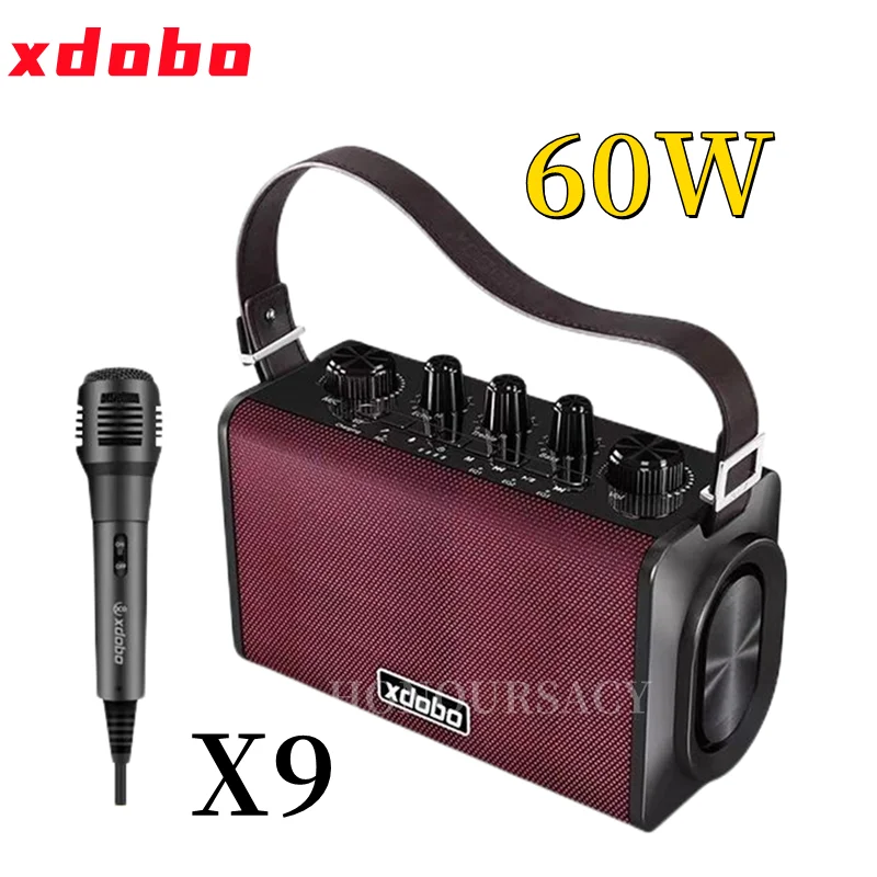

xdobo X9 X8 Bluetooth Speakers 60W Power Portable Outdoor Super Subwoofer Column caixa de som 6600mAh Battery Karaoke speaker
