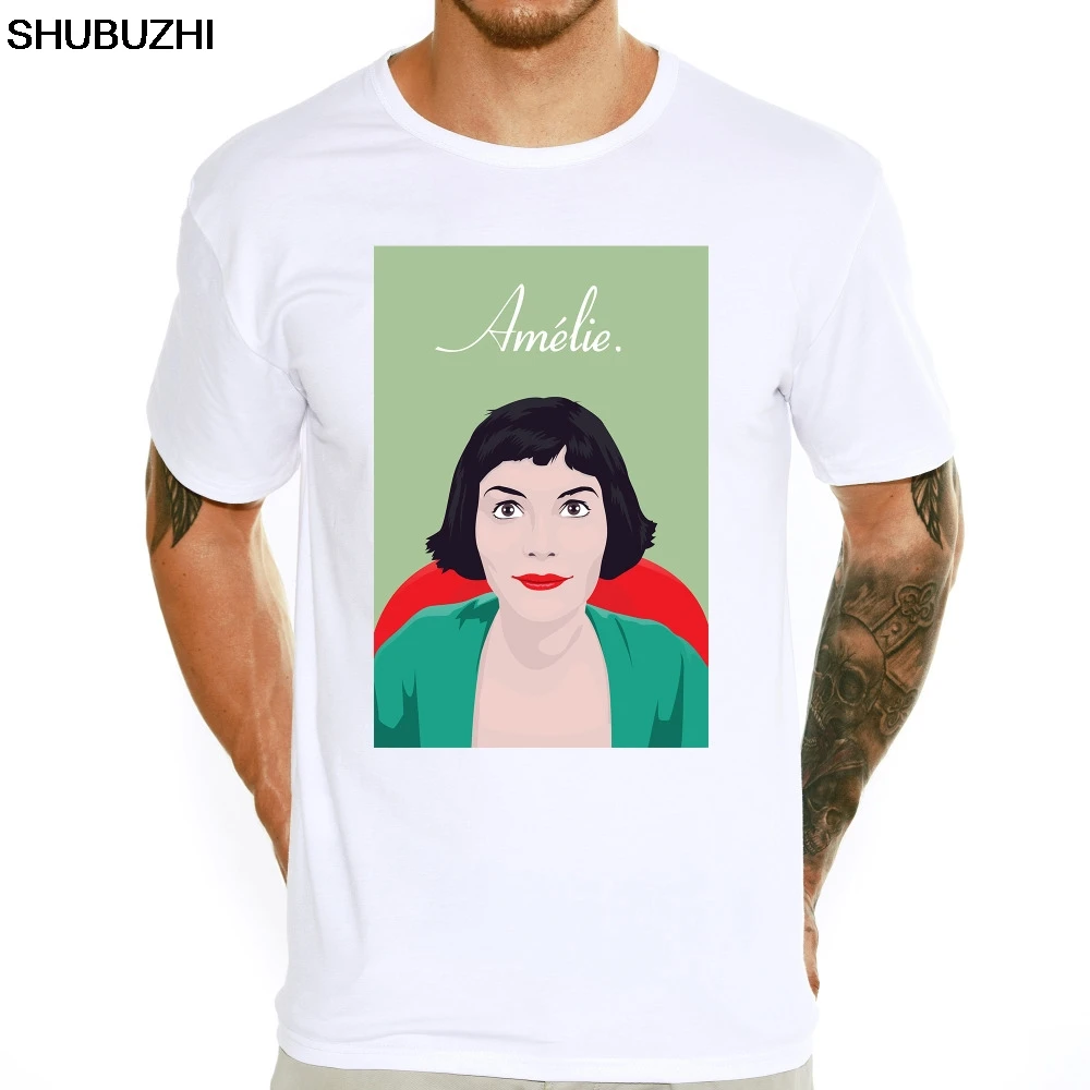 Футболка с принтом Amelie постер фильма мужские летние крутые топы для мальчиков