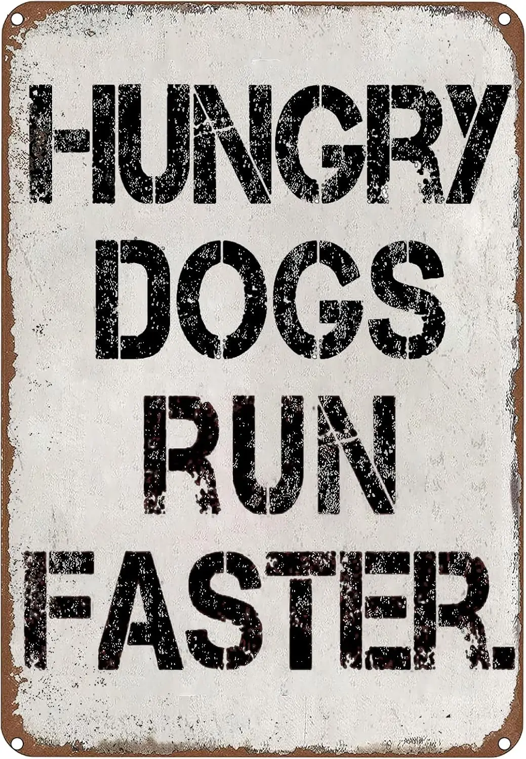 GYMSLVE Funny Sgns Tn Sgn Vntge Hungry Dogs Run Fster Metl Grge для любителей собак Humor Mn Cve Decor Home Br Cfe Wll