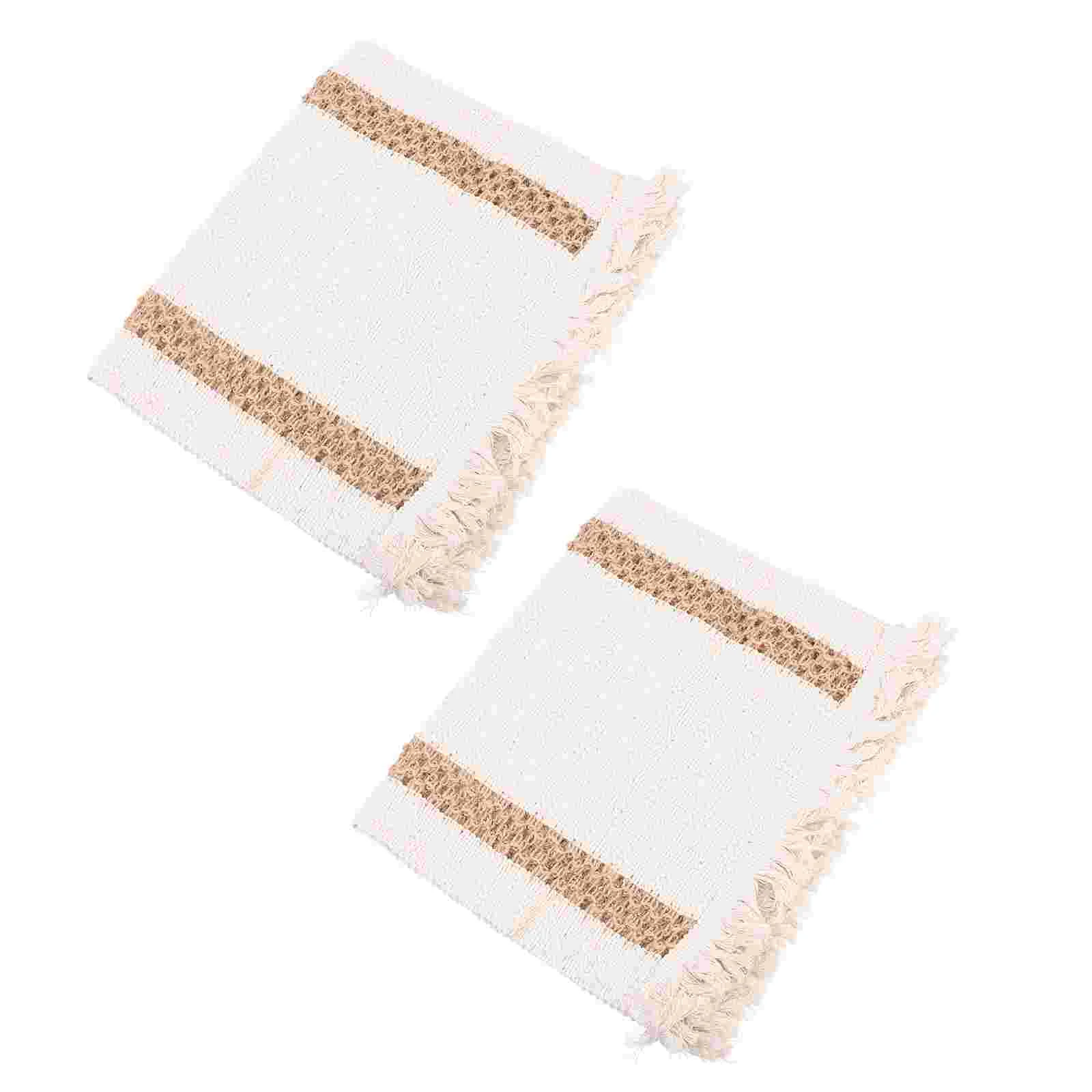 

Placemats Table Mat Mats Placemat Rustic Place Dining Macrame Woven Non Kitchen Cotton Crochet Decorative Heat Resistant