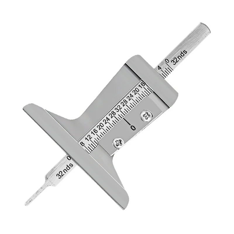 

0-25mm Auto Car Wheel Tread Depthometer Depth Indicator Ruler Steel Tread Gauge Tire Tread Depth Meter