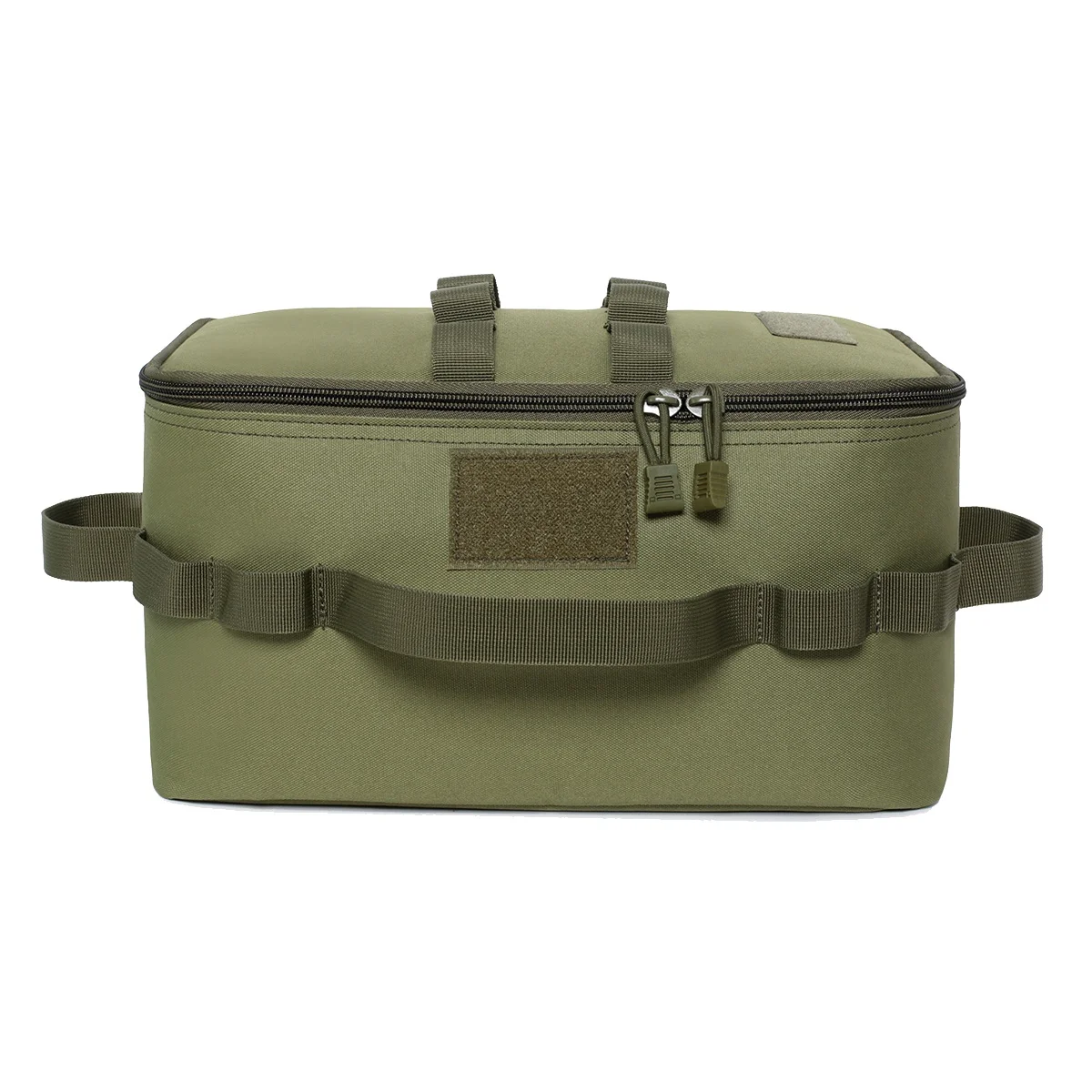 

Outdoor Camping Storage Bag Gas Stove Canister Pot Carry Bag Picnic Bag Cookware Utensils Organizer Green