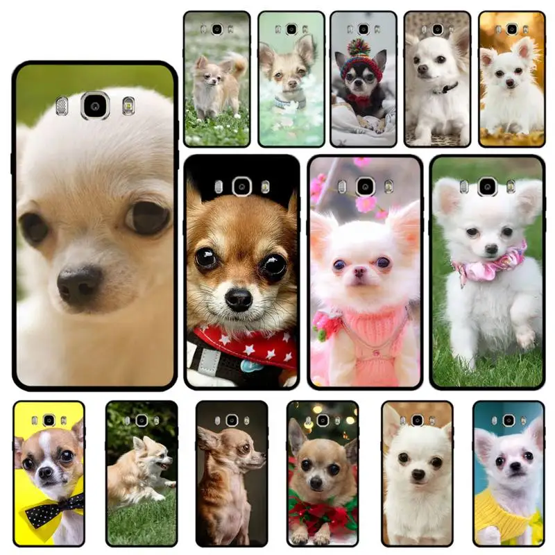 

MaiYaCa Cute Pet Chihuahua Dog Phone Case for Samsung J 4 5 6 7 8 prime plus 2018 2017 2016 J7 core