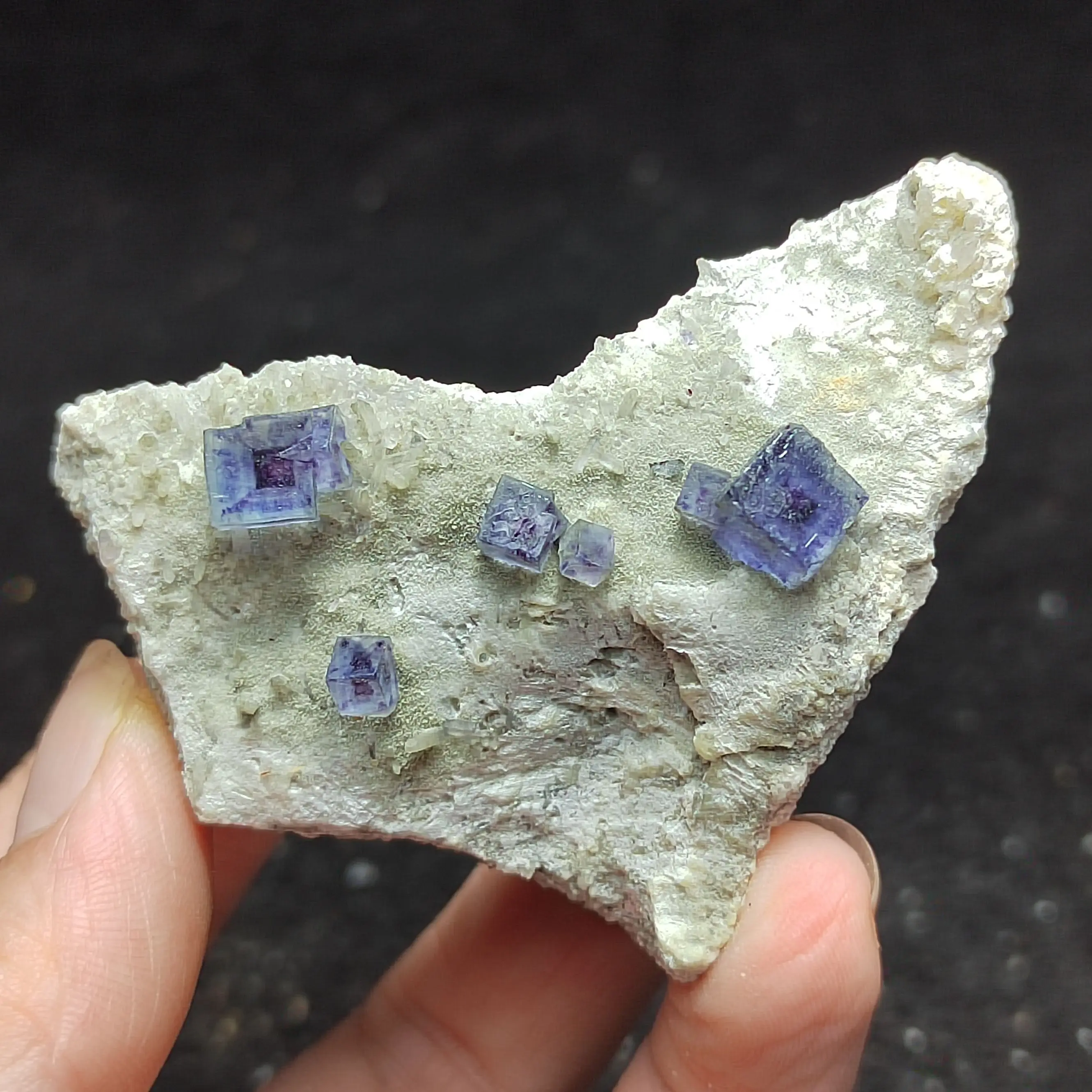 

42gNatural rare window purple fluorite, crystal mineral specimen HEALING CRYSTAL QUARTZ GEM home decoration series