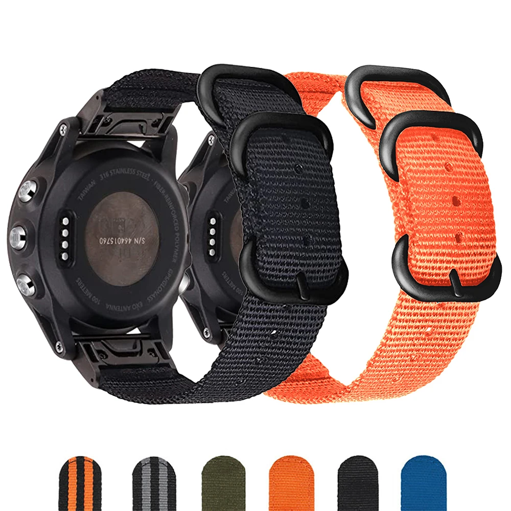 Ремешок нейлоновый для наручных часов Garmin Fenix 7X 6 Pro 26/22/20 мм |