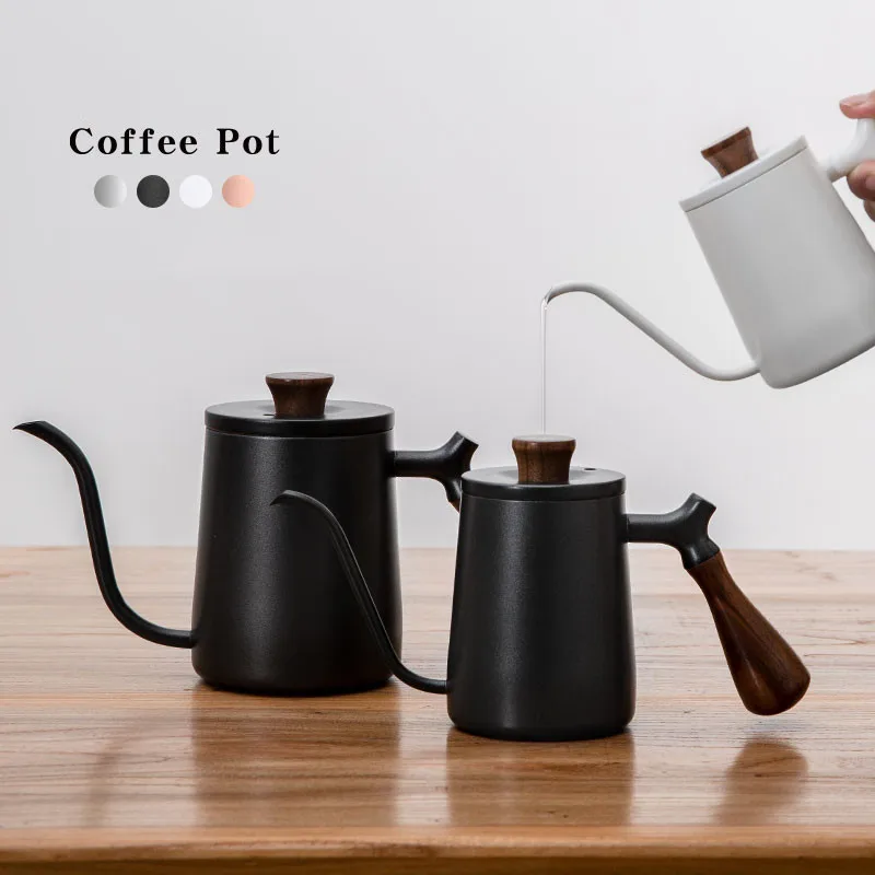 

Кофейник холодный американский с гусиной шеей чайник с носиком из нержавеющей стали эспрессо кофе чай Молочный чайник Градуированный 350 мл