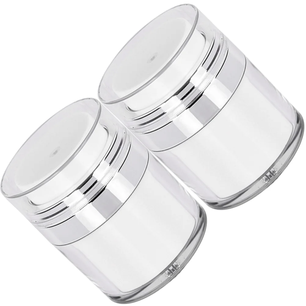 

2 Pcs Moisture Cream Lotion Containers Pump Travel Dispenser Jars Lotions Creams Moisturizer Vacuum Bottle Face