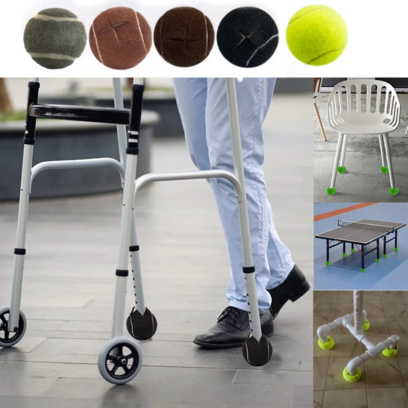 Walker Glide Balls Precut Tennis Balls Opening for Easy Installation Fit Most Walkers Ball Furniture Leg Floor Protection