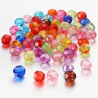 50 100pcs 6 12mm acrylic beads rondelle faceted loose spacer beads for handmade necklace bracelet jewelry making diy