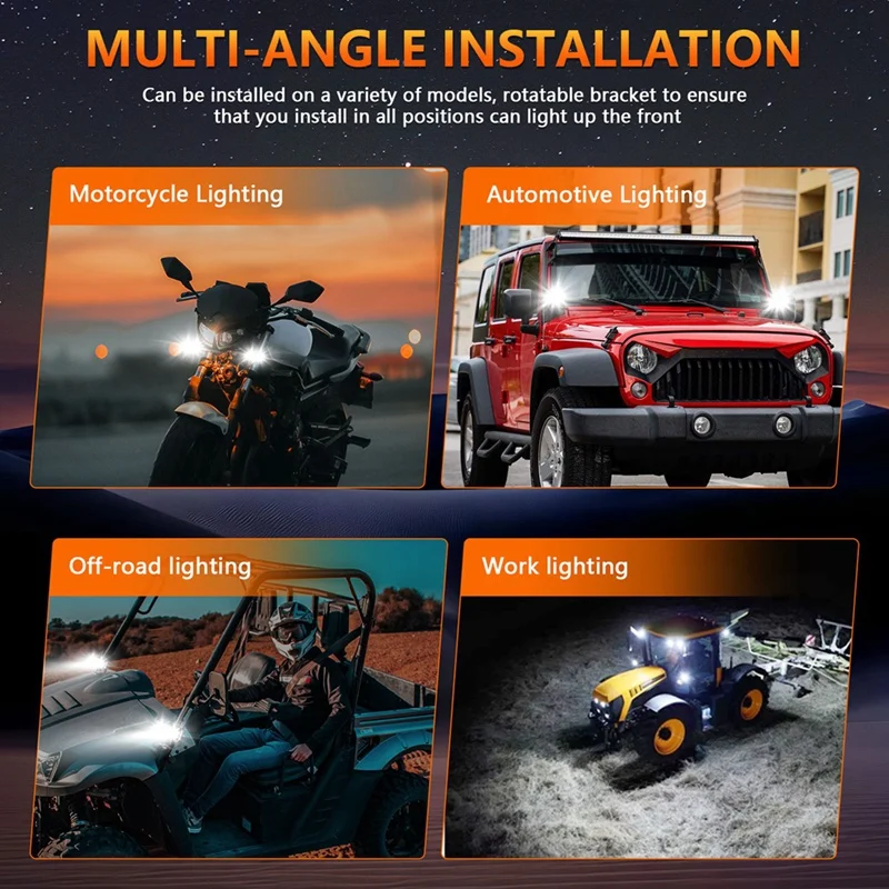 Светодиодный прожектор для мотоцикла DRL Angel Eye вспомогательный свет автомобиля