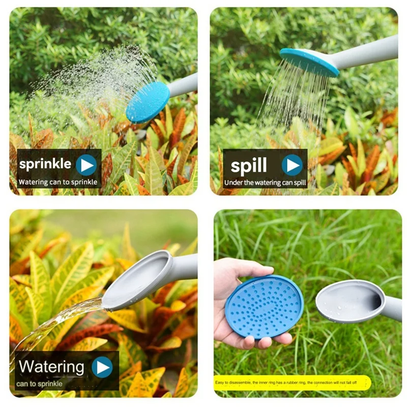 Лейка для полива растений со съемной насадкой длинный носик водяная банка на