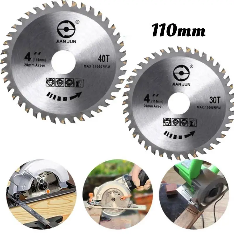 4-дюймовый карбидный диск для циркулярной пилы 30/40 зубьев деревообработки