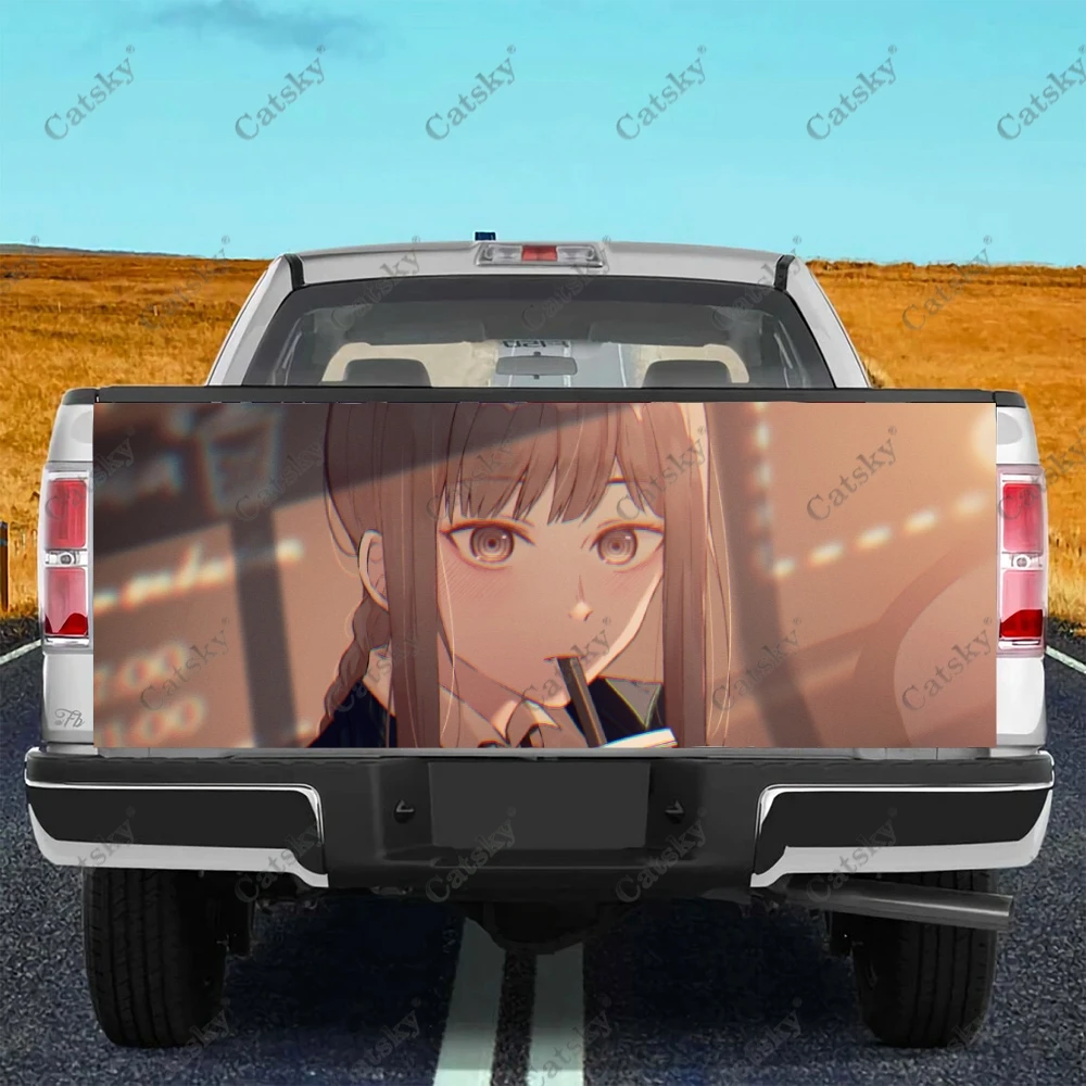 

Бензопила Человек DIY автомобиль хвост багажник Наклейка японское аниме девушка автомобиль декорация для автомобилей для внедорожника внедорожник Универсальный пикап