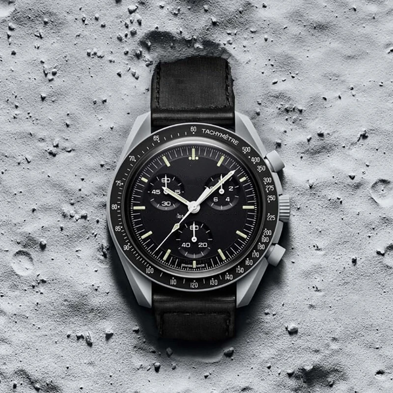

2022 Hot 6-pin Full-featured Men Watches Speedmaster planet Quartz Watch Moons Style Waterproof Women Wrist swatch Watch