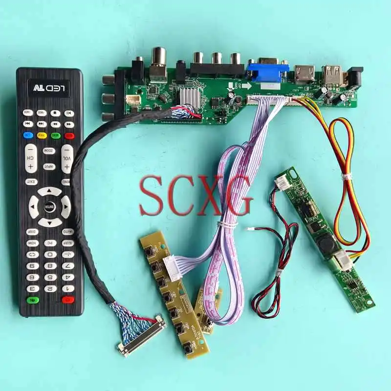 

For M215HJJ M215HNE MV215FHM LCD Monitor DVB Controller Board AV USB RF DIY Kit 30 Pin LVDS VGA HDMI-Compatible 1920*1080 21.5"