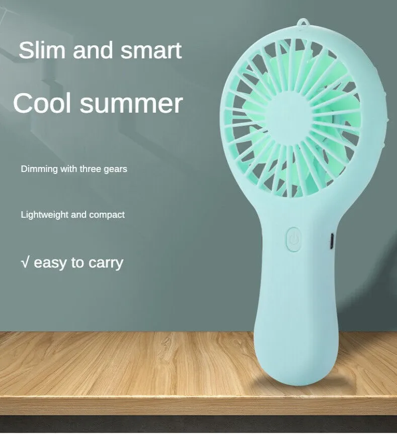 

Portable Handheld Small Fan Cooler Small Usb Charging Fan Mini Silent Charging Desk Dormitory Office Student Gifts Long Enduranc