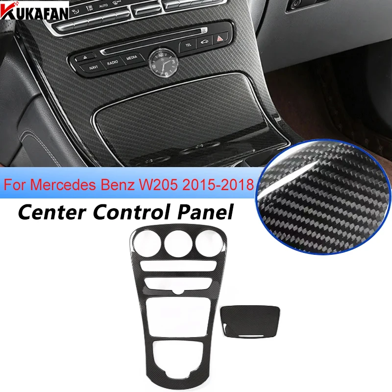 

For Mercedes Benz W205 C200L GLC260 2015-2018 Car Interior Modification Trim Central Control Appearance Film Carbon Pattern