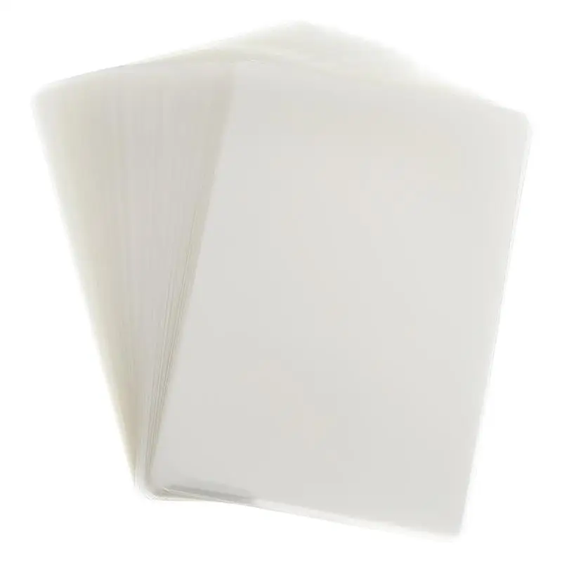 

Storage Sheets Laminating Sheets Plastic Paper Thermal Laminator Pouches Photo 200pcs Transparent Laminating
