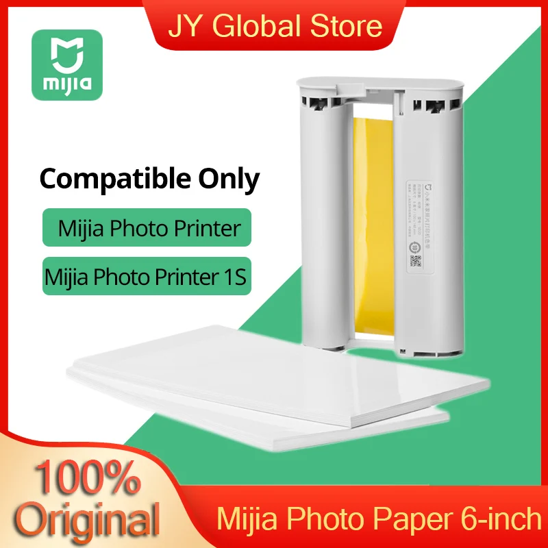 Xiaomi Mijia Photo Paper 6-inch Photo Printer Paper Imaging Supplies Print Paper Photographic Color Coated Colourful Photo Paper