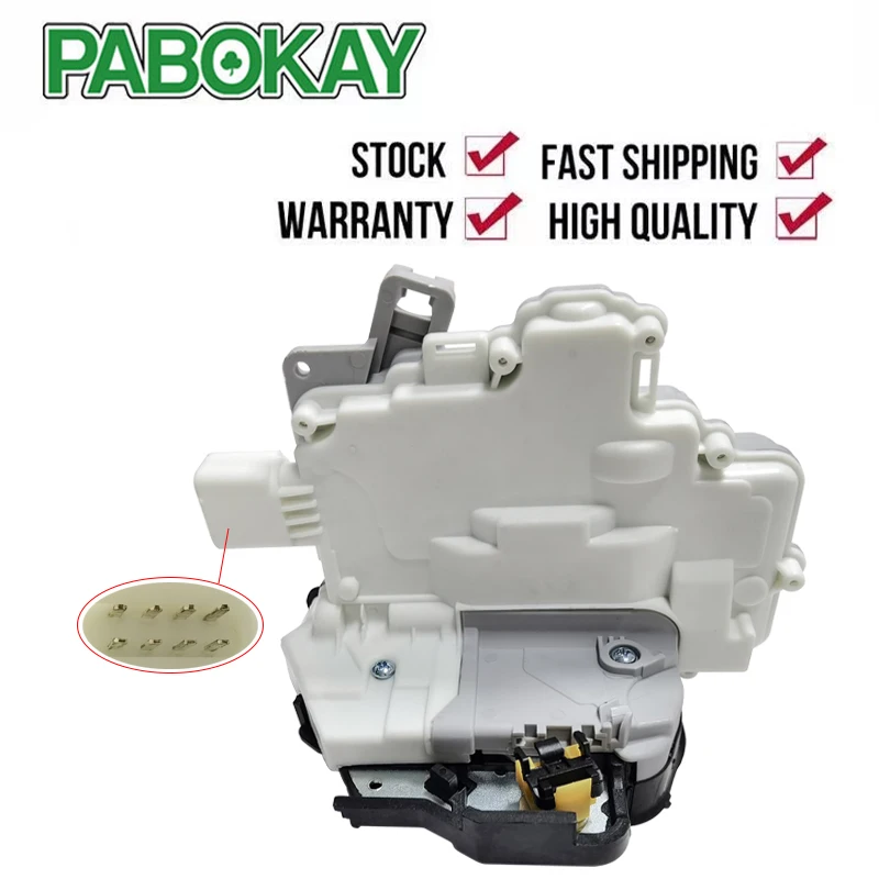 

FS 4F0839015 4F0839015A 8E0839015AA REAR LEFT CENTRAL DOOR LOCK LATCH ACTUATOR MECHANISM FIT FOR AUDI A6 C6 WITH 8 PINS