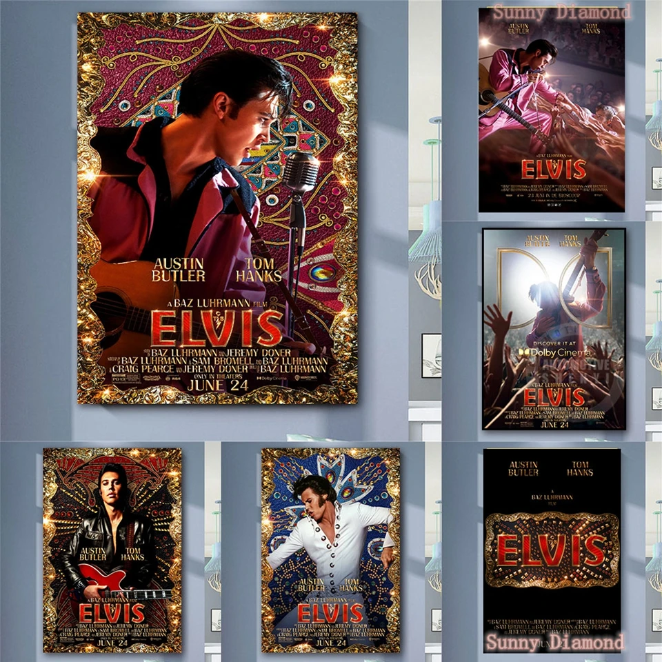 Elvis Movie Diamond Painting Presley Austin Butller Rock Singer Star Cross Stitch Kits Full Drill Mosaic Rhinestone Art Decor