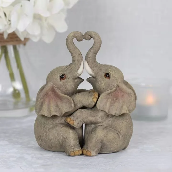 Новинка на День святого Валентина, статуя животного для пары, искусственное украшение, скульптура для дома и сада, украшение для дома