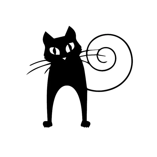 

Personality Cute Cat Car Stickers Cartoon Animal Vinyl PVC Decal Car Window Body Decorative Stickers Accessories