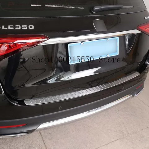 Для Mercedes Benz GLE GLS Class W167 X167 2020, задний внешний бампер из нержавеющей стали, защитная крышка, накладка, автомобильные аксессуары