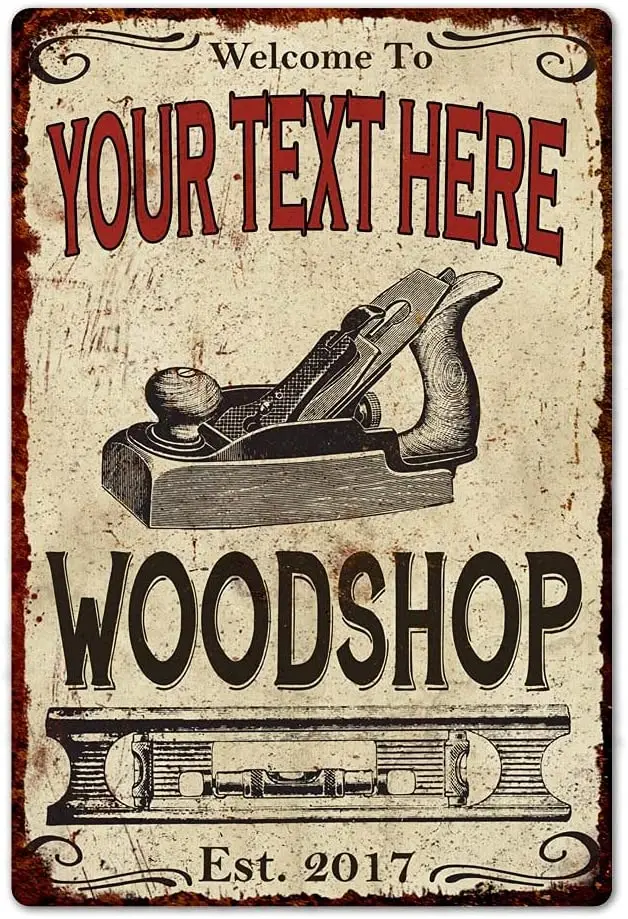

Personalized metal sign