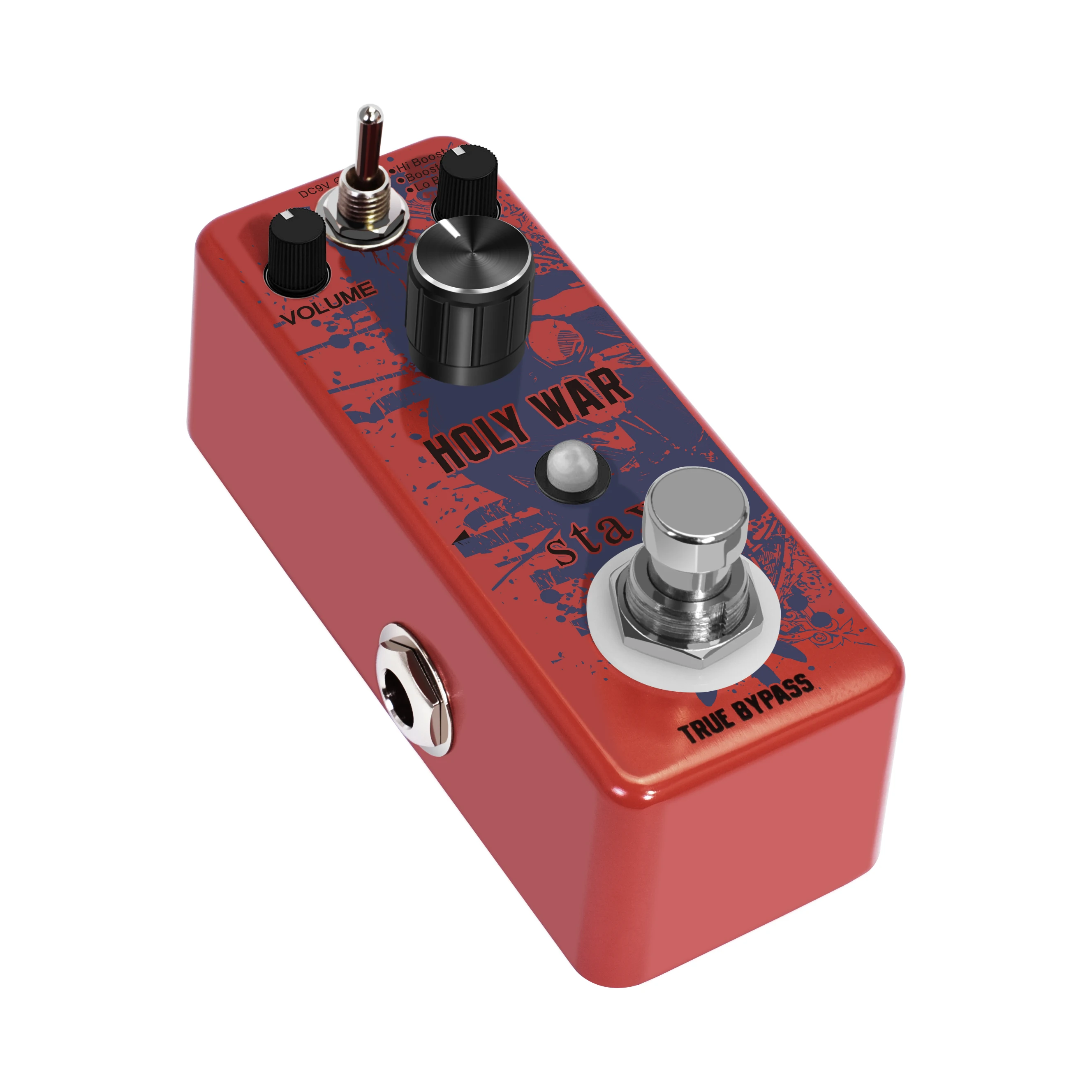 Stax LEF-305 Heavy Metal Distortion Pedal Holy War Analog Dist Pedal for Electric Guitar Classic 80's Metal Sound True Bypass