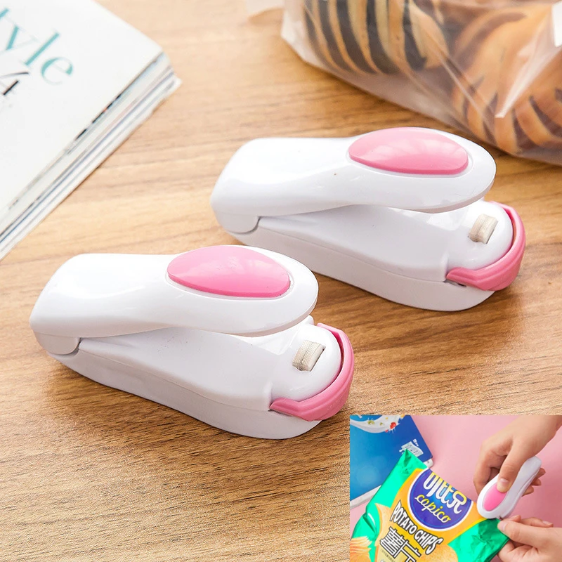 

Snack Sealing Machine Mini Heating Sealed Packaging Food Bags Heat Sealer Handheld Holder Food Saver Storage Kitchen Accessories