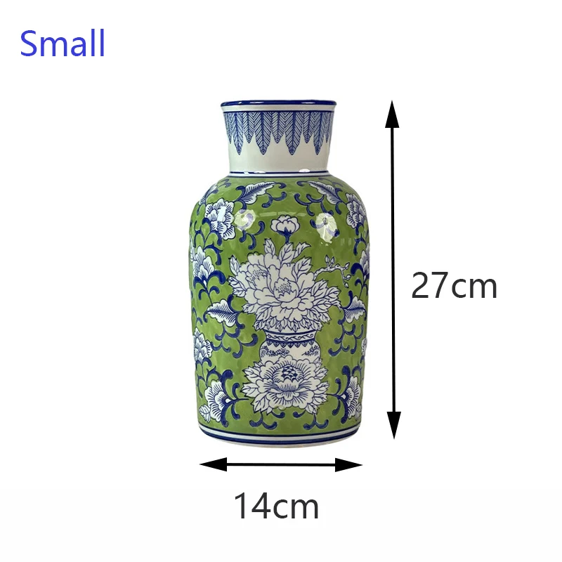 

Керамическая ваза FOCUSDECOR сине-белая