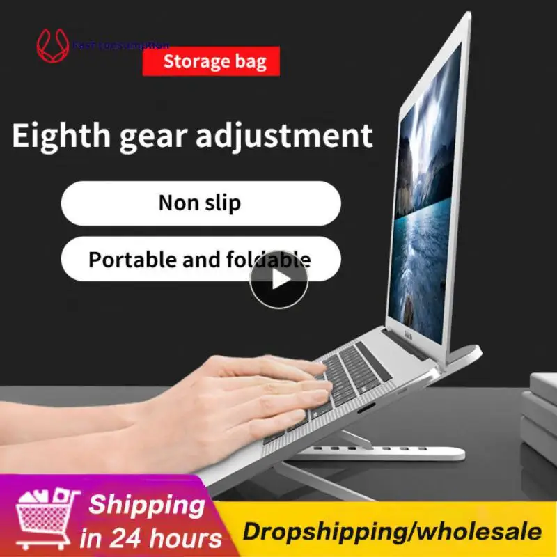 

Folding Lifting Laptop Stand Convenient Cooling Base Bracket Adjustable Aluminum Alloy Support Bracket For Macbook Air
