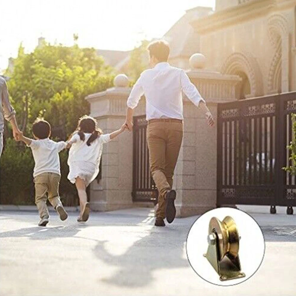 

For Sliding Gate Sliding Wheel Caster For Home/office/Hotel Gate Caster 1.2 Inch 440 Pounds 4pcs Golden Brand New