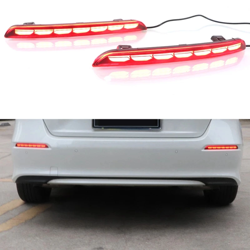 

Rear Bumper Lights Brake Reflector Fog Lamp For-Honda Civic Sedan Hatchbact 2021 2022