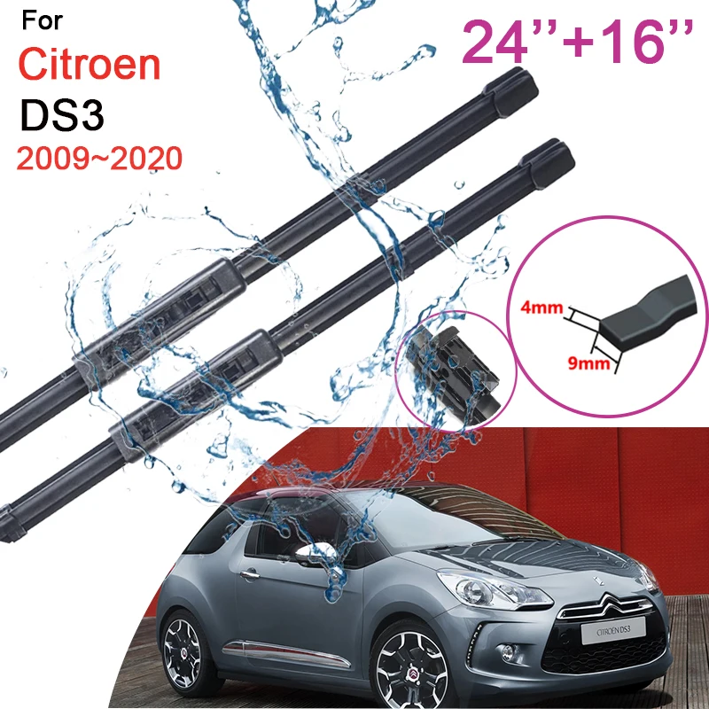 

Car Wiper Blade for Citroen DS3 DS 3 2009 2010 2012 2013~2020 Front Window Windscreen Windshield Rubber Wipers Car Accessories