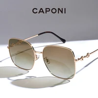 caponi fashion sunglasses women 2022 square full frame womens sun glasses gradient lenses anti glare eyes accessory cp0879
