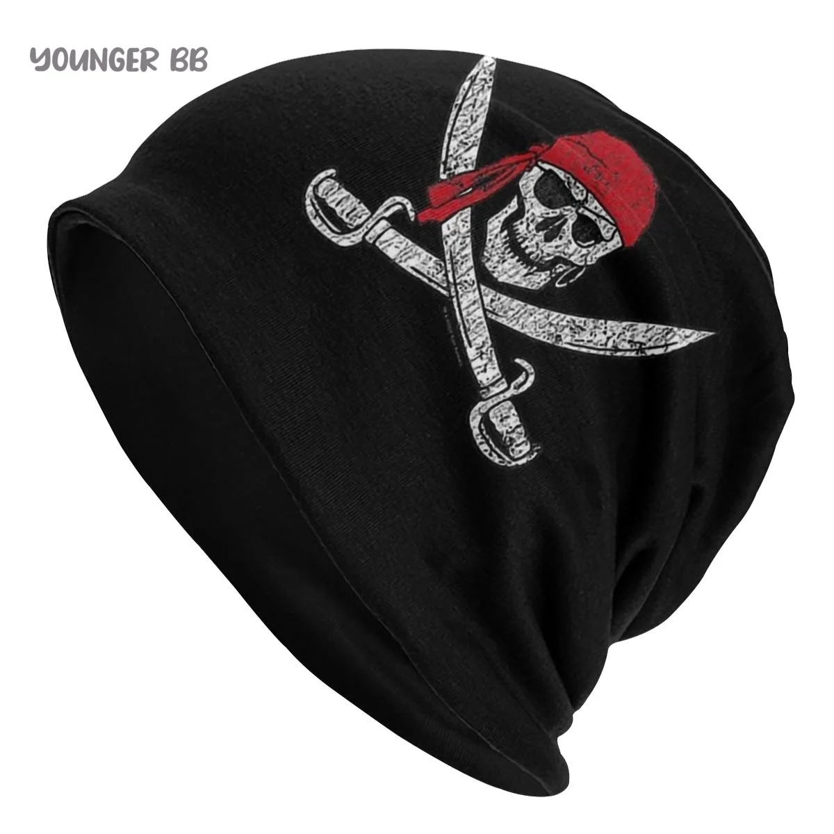 

PIRATE FLAG Men Women's Beanie Hats Jolly-Roger-Pirate-Skull Knitted Hat Hip Hop Earmuff Bonnet Street Skullies Beanies