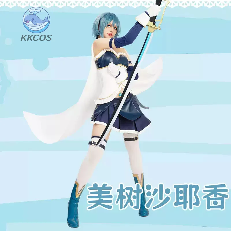 Фото Puella Magi Madoka Magica Sayaka Miki Косплей Костюм Экипировка Хэллоуин Карнавал Рождество Ролевая игра KK cos №1