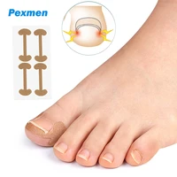 pexmen 4pcssheet ingrown toenail correction sticker adhesive toenail patch foot care pedicure kit elastic nail corrector