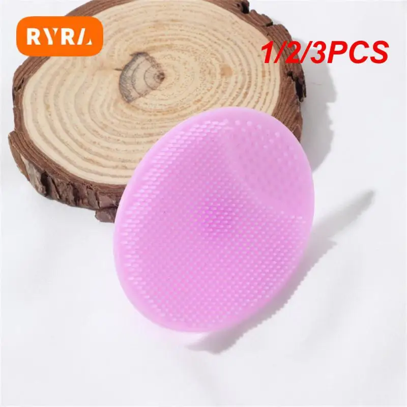 

1/2/3PCS Shampoo Brush Silicone Durable Hair Washing Scalp Brush Bath Massage Cleansing Brush Multi-purpose