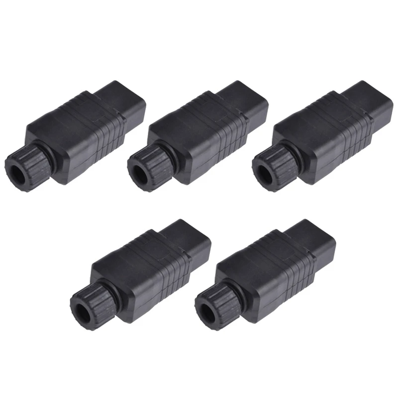 

5X IEC 320 C19 Female AC Socket, EN 60320 C19 16A 250V 20A/125V AC Power Connector,IEC C19 Rewirable DIY Socket