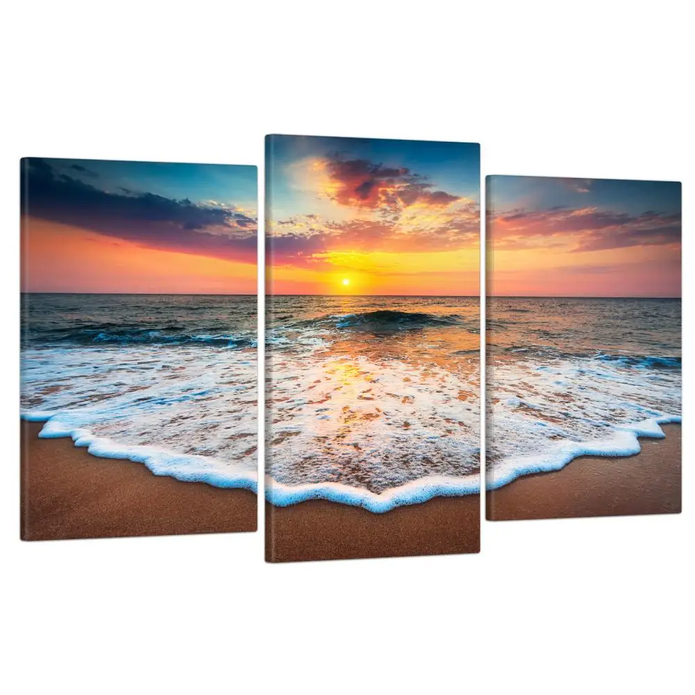 Модуль Дом Модульная картина для интерьера / Картина на стену &quotМорская волна&quot