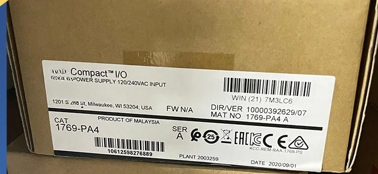1769-PA4 CompactLogix Блок питания 120/240 В переменного тока выход постоянного 5/24 новый на