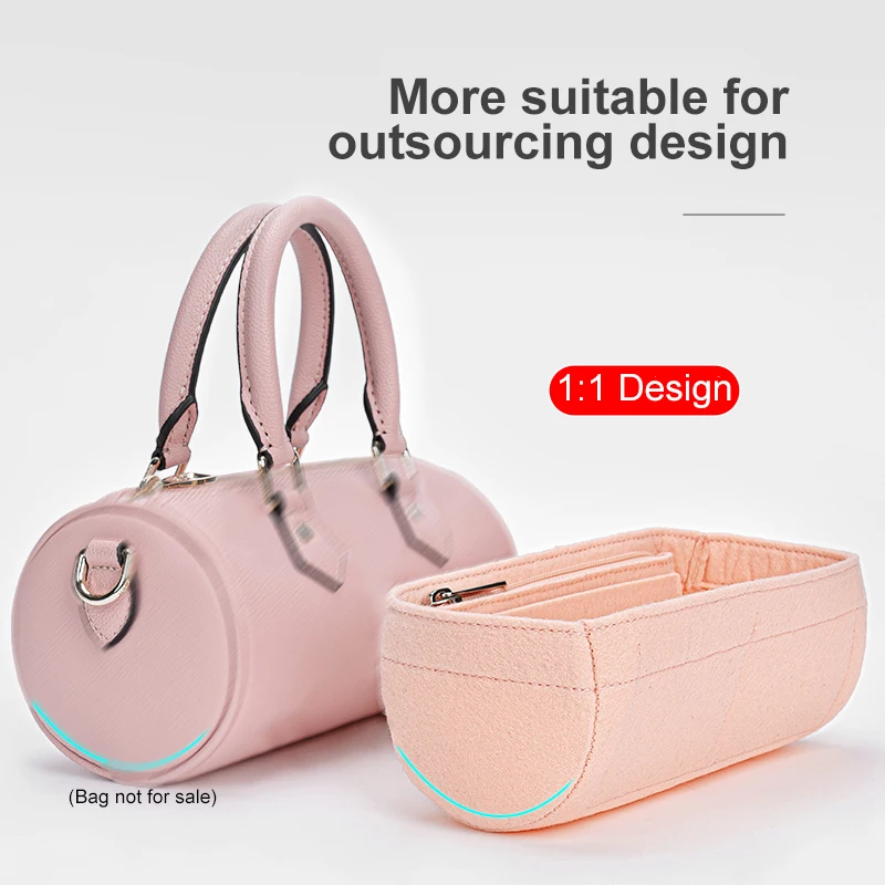 

Сумка-Органайзер из войлочной ткани для женщин, сумочка-тоут для хранения косметики, внутренний дорожный кошелек, формирующий вкладыш для б...