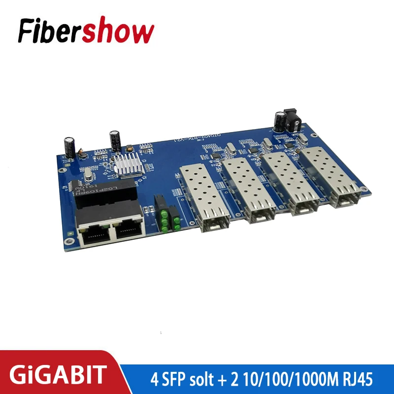 Коммутатор Gigabit Ethernet волоконно-оптический коммутатор промышленного класса 4 1 25G