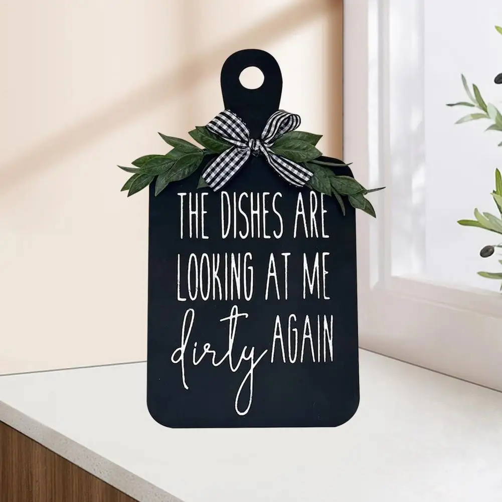 

Wooden Sign Pendant Farmhouse Wooden Hanging Sign for Home Kitchen Holiday Decor Rustic Wear-resistant House Car Windows