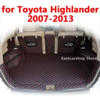 for toyota highlander xu40 kluger 2013 2012 car all surrounded rear trunk mat cargo boot liner tray rear boot luggage 2007 2011